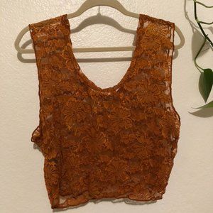 Lace Crop Top Size Large